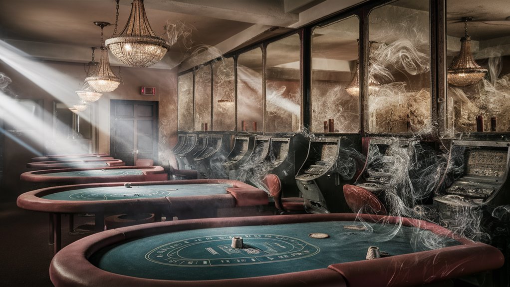 casino writing through dust