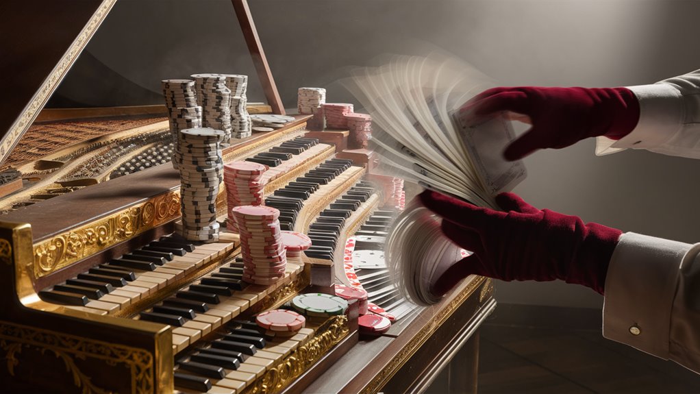 harmonious bets with harpsichord