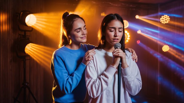 help anxious karaoke performers