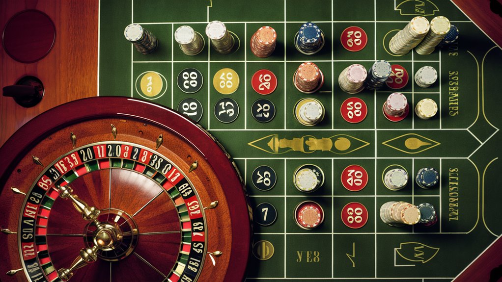 gambling wagers on roulette
