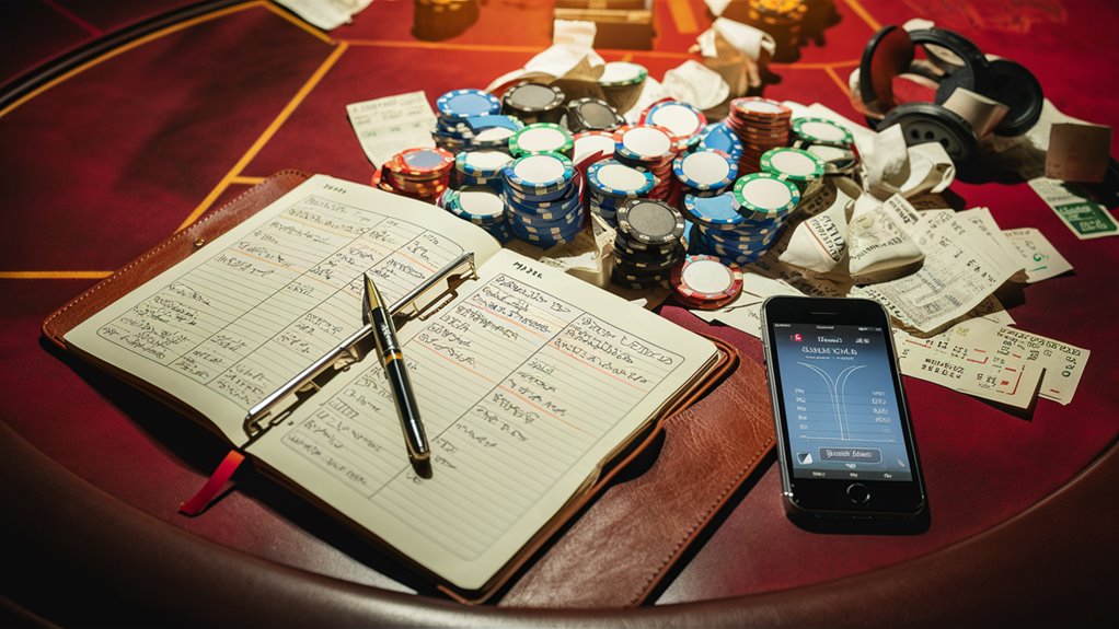 track gambling wins losses