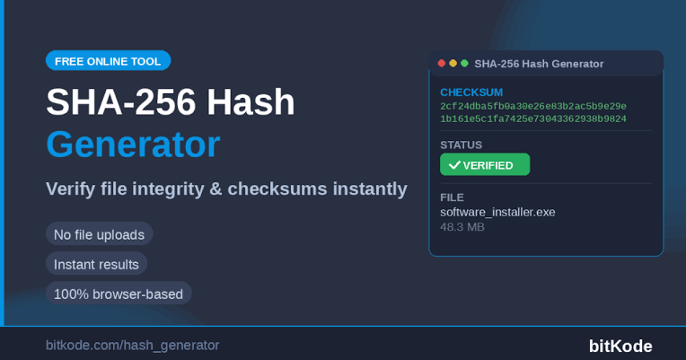Verifying file integrity using SHA-256 checksums in terminal.
